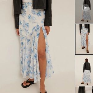 NA-KD Floral Maxi Skirt
